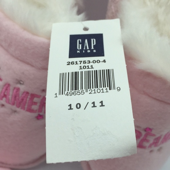 Gap Kids Dreamer Girls PJ Pajama Set Size 4 + Slippers Size 10/11 - Picture 15 of 15